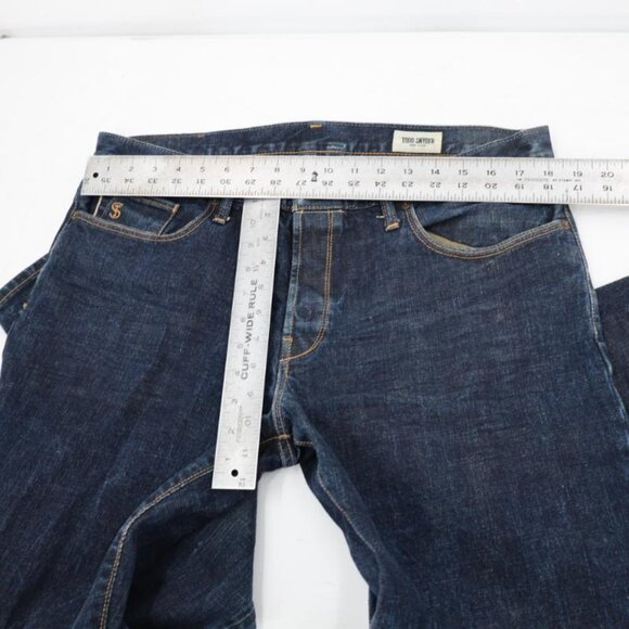Todd snyder Jeans Men's 34 L34 Japanese Selvedge Denim Button Fly Cotton Blend - Picture 7 of 15